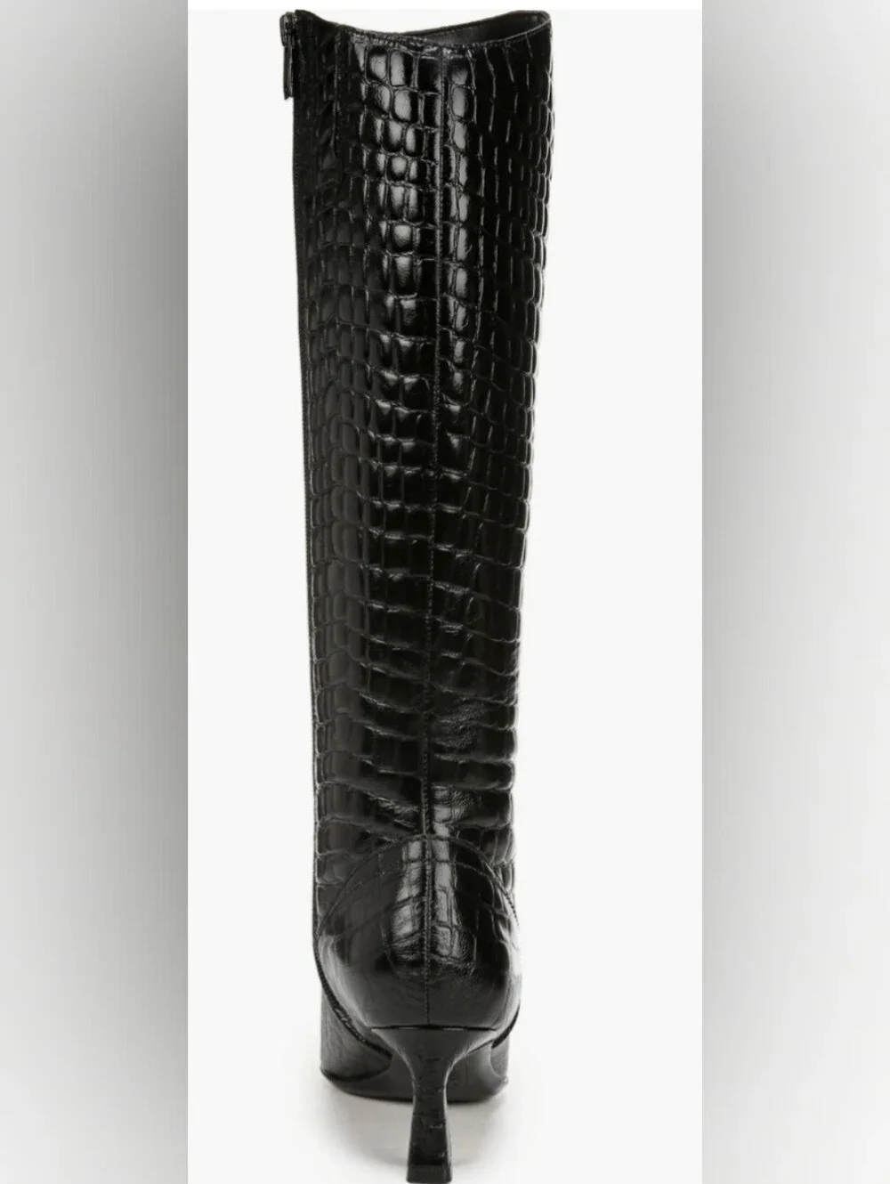 Naturalizer Deesha Pointed Toe Knee High Croc-Embossed Knee Boots